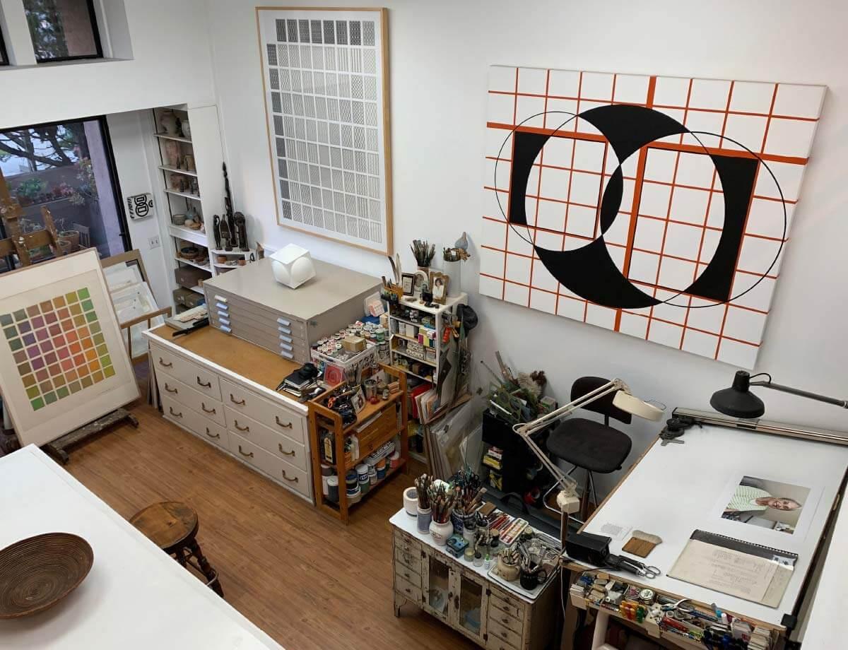 Channa Horwitz studio visit