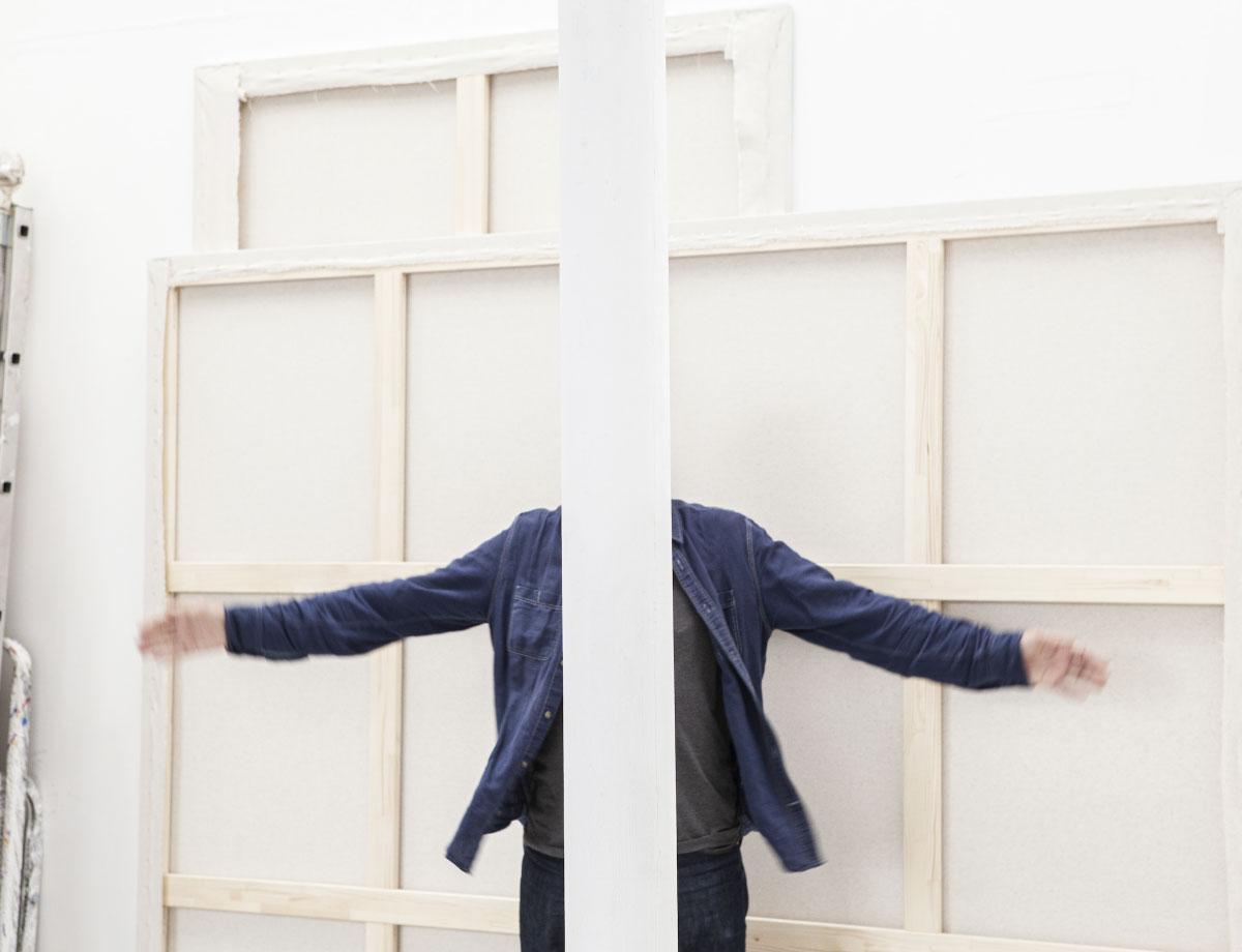 In the studio with Bernard Piffaretti