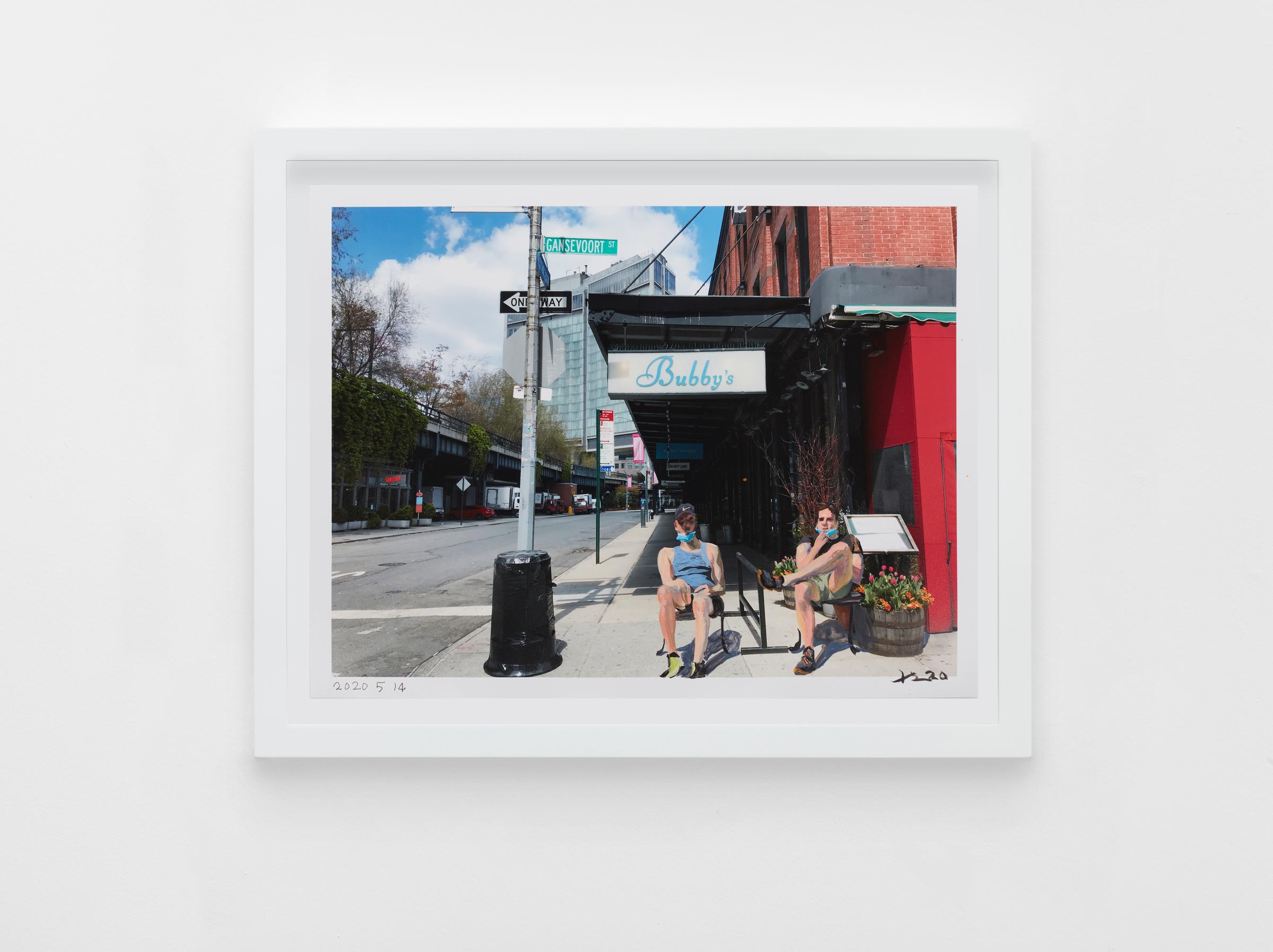 Two Men Basking in the Sun 2020.5.14 by Liu Xiaodong